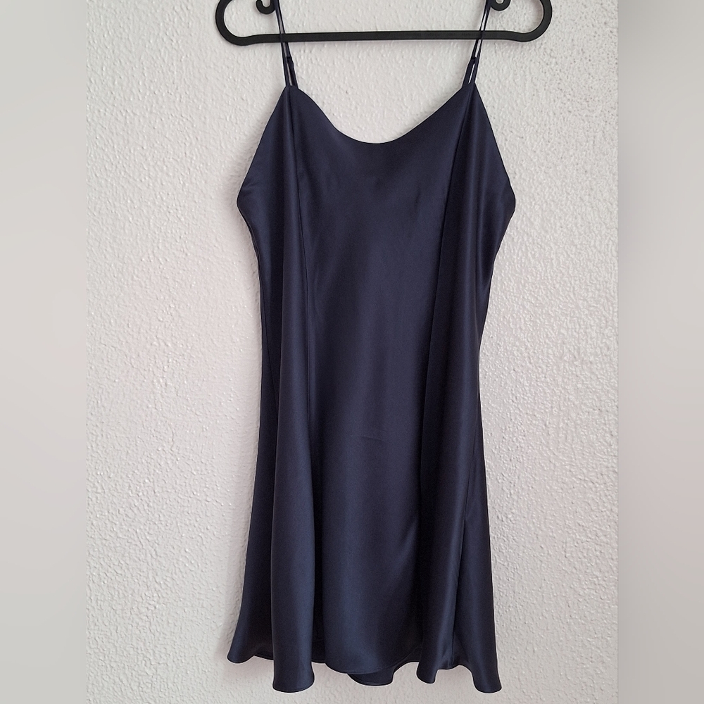 Victoria's Secret Navy 100% Silk Dress